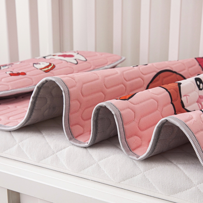 91家纺网 家纺一手货源 找家纺 小芽家居 2024新款儿童乳胶凉席卡通甜芯宝贝