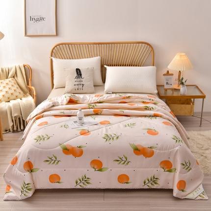 91家纺网 家纺一手货源 找家纺 总富威堡2023棉花夏被小清新印花水洗棉夏凉被洛卡棉空调被