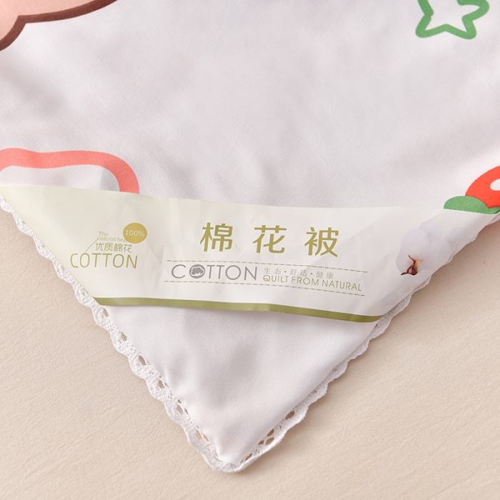 91家纺网 家纺一手货源 找家纺 富威堡 2023棉花夏被印花水洗棉夏凉被洛卡棉空调被蛋糕小熊