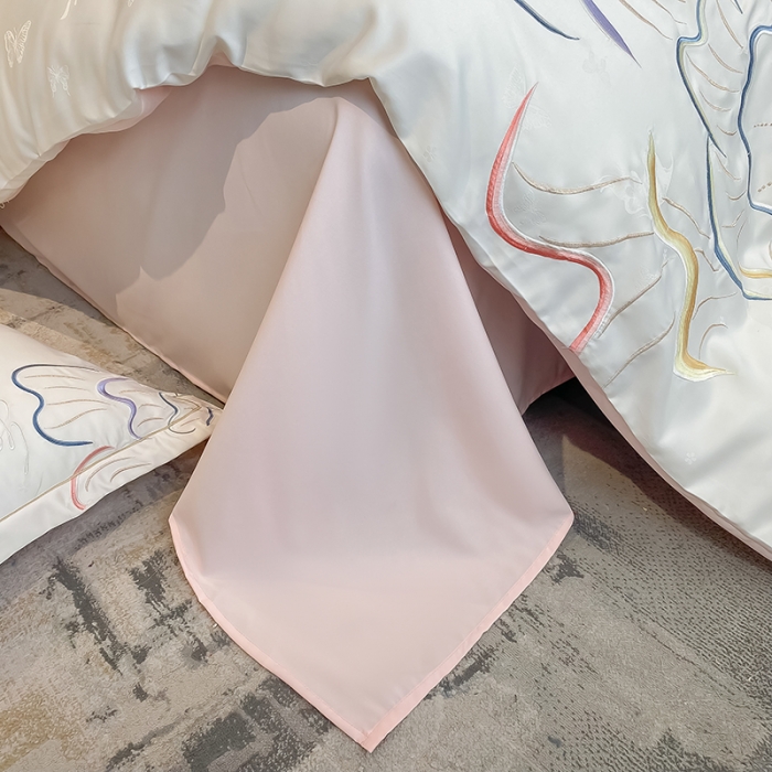 91家纺网 家纺一手货源 找家纺 （总）涵宸 2022新款轻奢提花刺绣四件套流沙