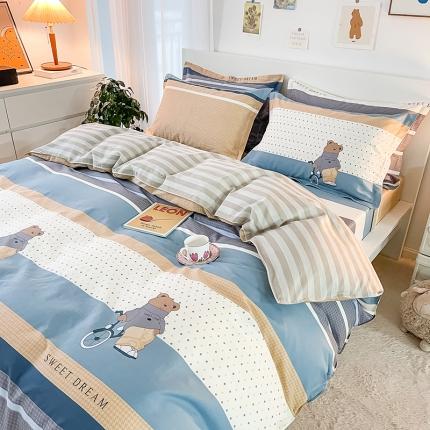 91家纺网 家纺一手货源 找家纺 （总）莱通 新款四件套床单款四件套