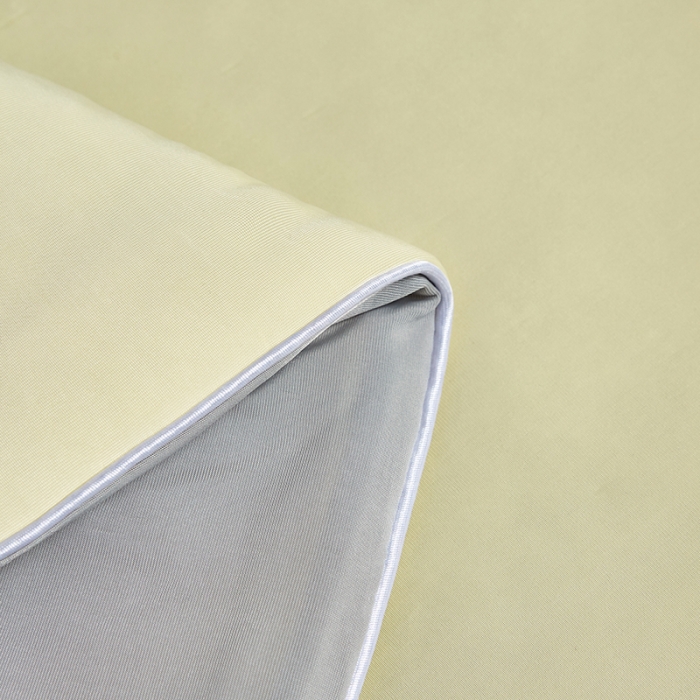 91家纺网 家纺一手货源 找家纺 安哆啦 2022新款A类冰淇淋凉感丝夏被 鹅黄+绅士灰