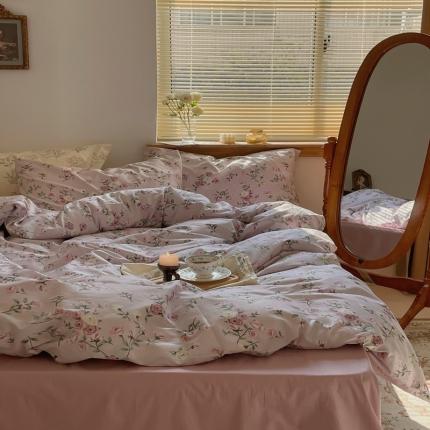 时年 2022新款全棉碎花系列 红颜