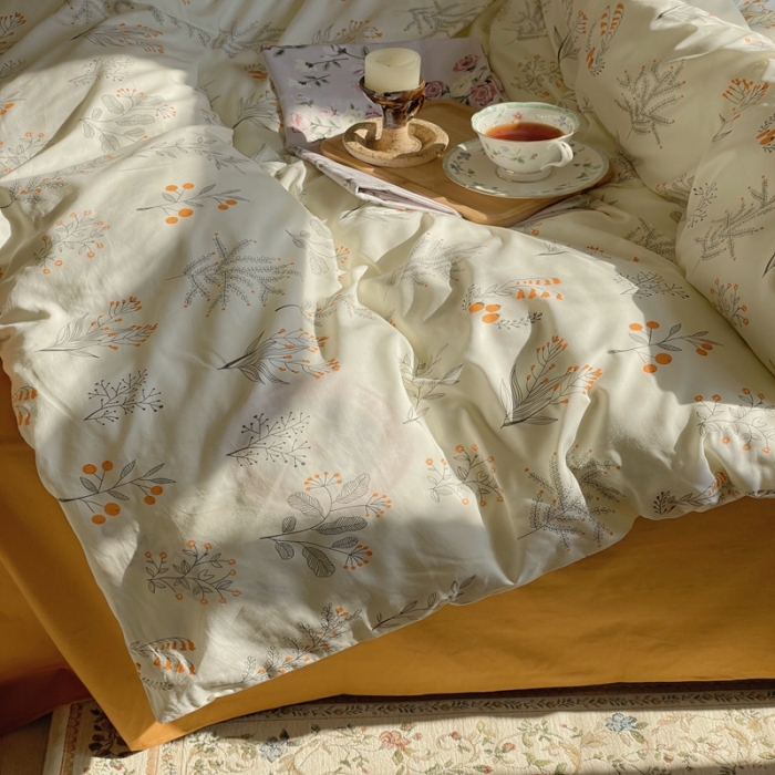 91家纺网 家纺一手货源 找家纺 时年 2022新款全棉碎花系列 清雅