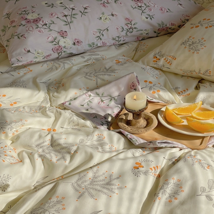 91家纺网 家纺一手货源 找家纺 时年 2022新款全棉碎花系列 清雅