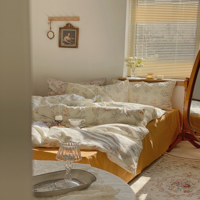 91家纺网 家纺一手货源 找家纺 时年 2022新款全棉碎花系列 清雅