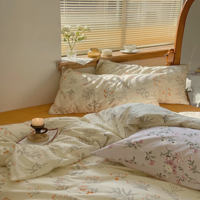 91家纺网 家纺一手货源 找家纺 时年 2022新款全棉碎花系列 清雅