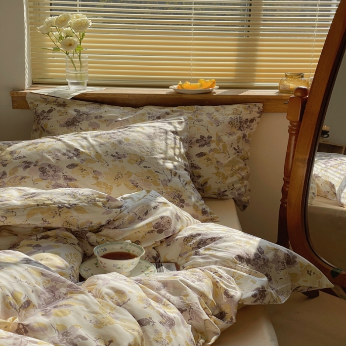 91家纺网 家纺一手货源 找家纺 时年 2022新款全棉碎花系列 塞纳