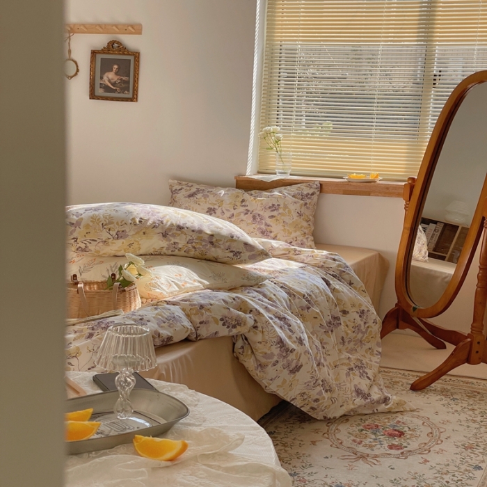 91家纺网 家纺一手货源 找家纺 时年 2022新款全棉碎花系列 塞纳