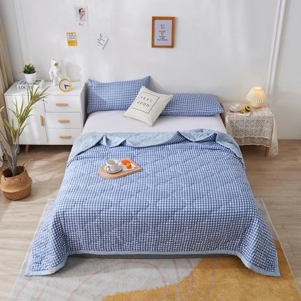 91家纺网 家纺一手货源 找家纺 欧喜璐 2024新款水洗棉超声波礼品夏被夏凉被春秋被 格调