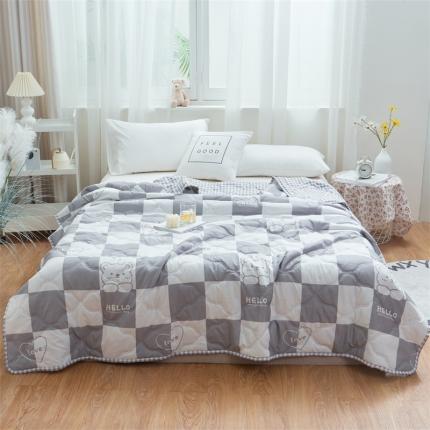 91家纺网 家纺一手货源 找家纺 畅销被业 2024新款海藻棉夏被 小可爱