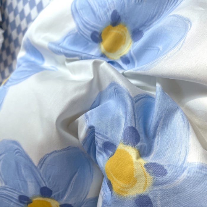 91家纺网 家纺一手货源 找家纺 梦家居 2022新款全棉印花小清新四件套被套 海洋之心