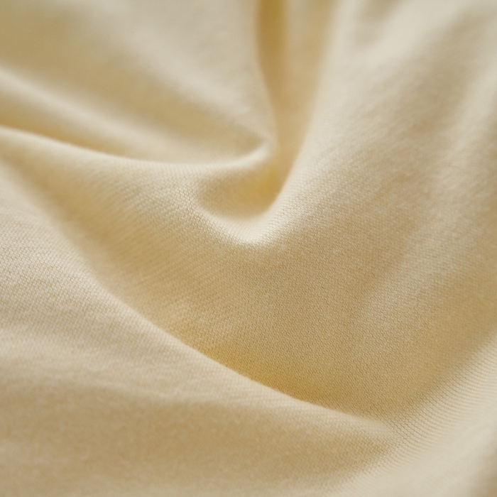 91家纺网 家纺一手货源 找家纺 风向标 2022新款A类云感全棉针织素色双拼四件套 奶鹅黄