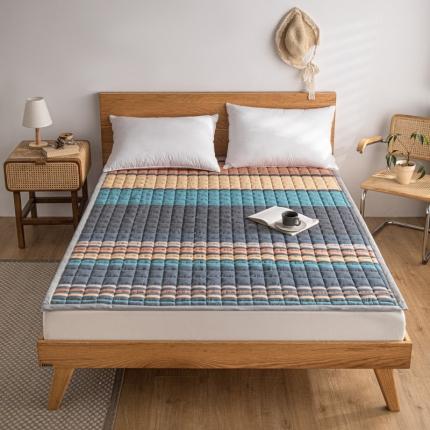 91家纺网 家纺一手货源 找家纺 东宇 2022新款A类全棉色织水洗棉夹棉床垫 斯诺克