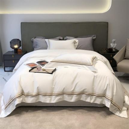 91家纺网 家纺一手货源 找家纺 总 太古汇 2022新款全棉三线绣花四件套-缤纷