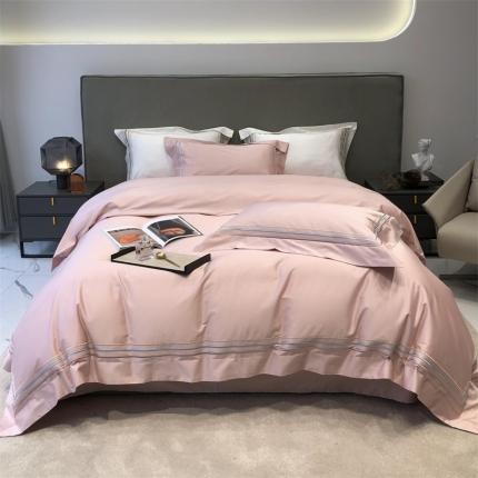 91家纺网 家纺一手货源 找家纺 总 太古汇 2022新款全棉三线绣花四件套-缤纷