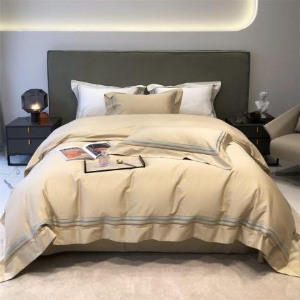 91家纺网 家纺一手货源 找家纺 总 太古汇 2022新款全棉三线绣花四件套-缤纷