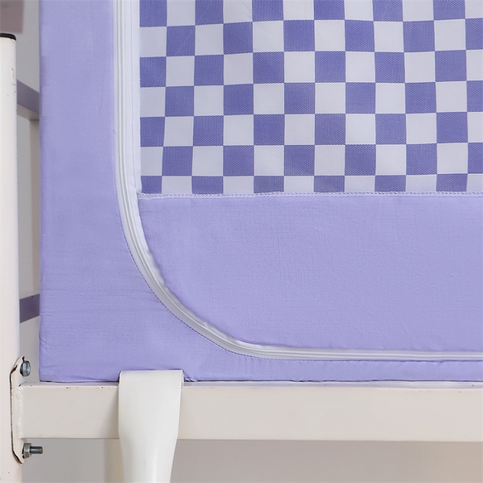 91家纺网 家纺一手货源 找家纺 新太阳 2022新款遮光防尘一体式学生蚊帐 雏菊-紫