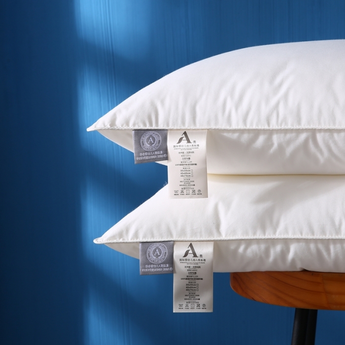 91家纺网 家纺一手货源 找家纺 贤内助 2024新款A+母婴类原棉羽丝枕五星宾馆枕芯