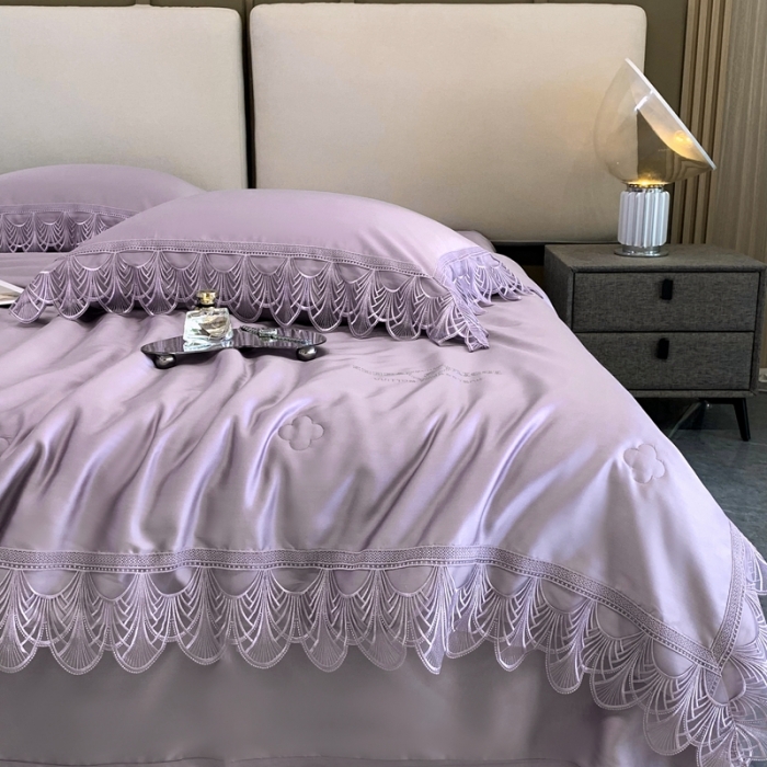 91家纺网 家纺一手货源 找家纺 榻尚2023新款80S高端天丝夏被四件套悦气质紫 会员-20