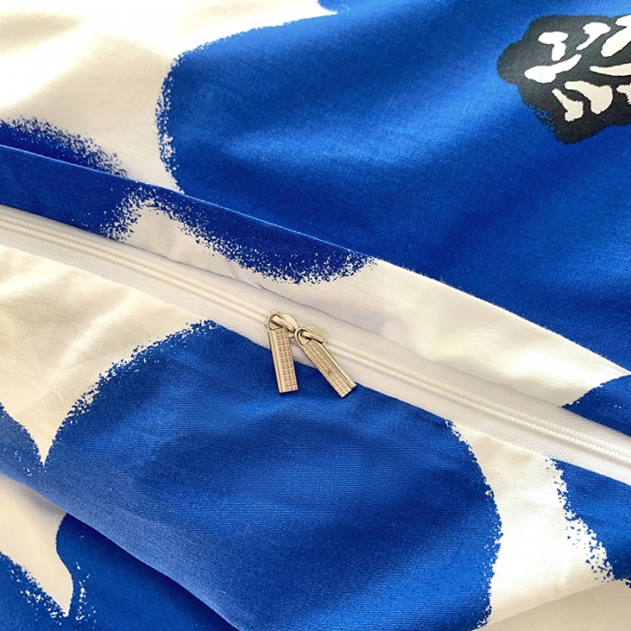 91家纺网 家纺一手货源 找家纺 怡家居 2022春季新款全棉四件套第四批 蓝茵