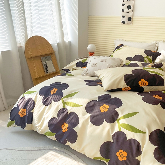 91家纺网 家纺一手货源 找家纺 怡家居 2022春季新款全棉四件套第四批 绿兰