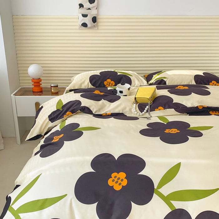 91家纺网 家纺一手货源 找家纺 怡家居 2022春季新款全棉四件套第四批 绿兰