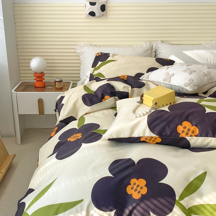 91家纺网 家纺一手货源 找家纺 怡家居 2022春季新款全棉四件套第四批 绿兰