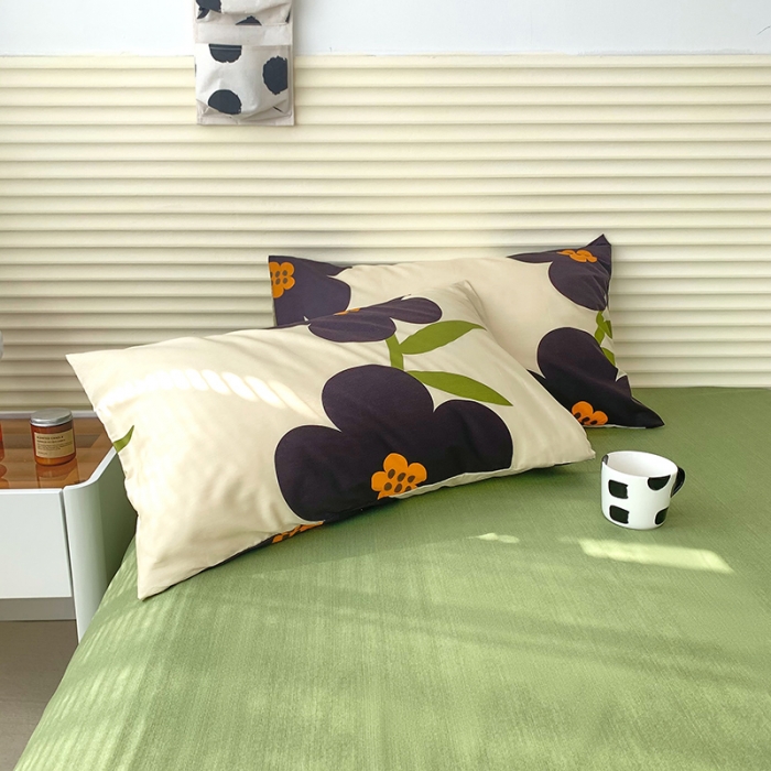 91家纺网 家纺一手货源 找家纺 怡家居 2022春季新款全棉四件套第四批 绿兰