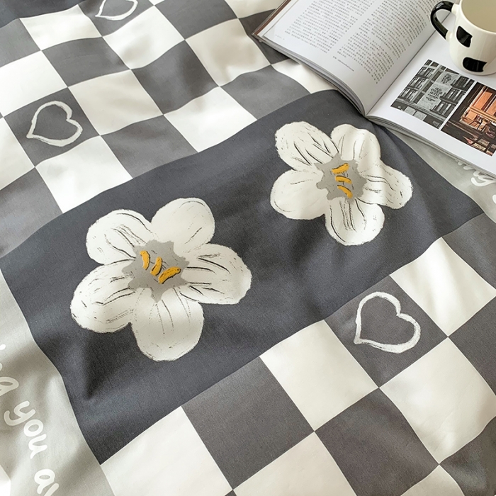 91家纺网 家纺一手货源 找家纺 怡家居 2022春季新款全棉四件套第四批 浅笑