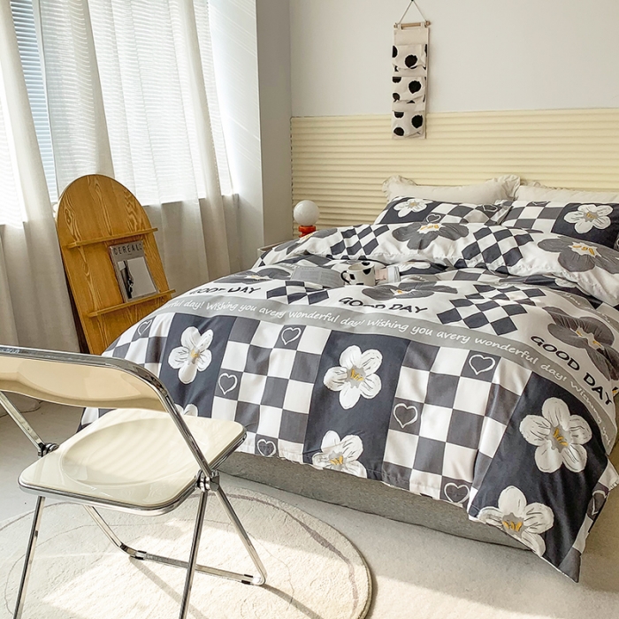 91家纺网 家纺一手货源 找家纺 怡家居 2022春季新款全棉四件套第四批 浅笑