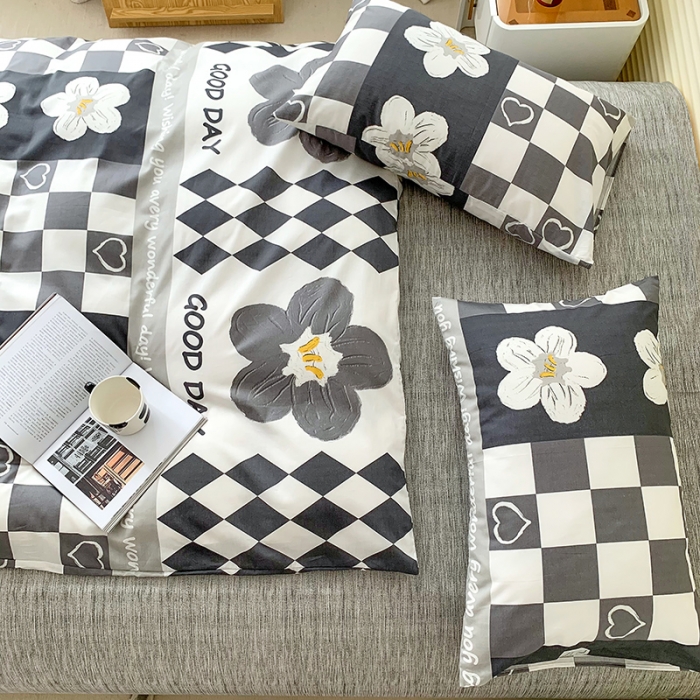 91家纺网 家纺一手货源 找家纺 怡家居 2022春季新款全棉四件套第四批 浅笑