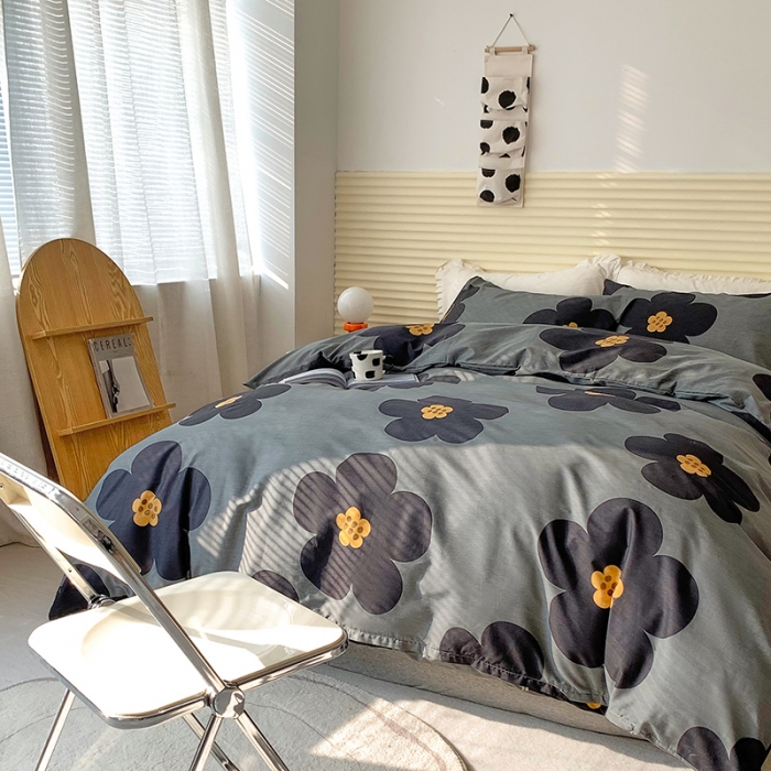 91家纺网 家纺一手货源 找家纺 怡家居 2022春季新款全棉四件套第四批 山茶