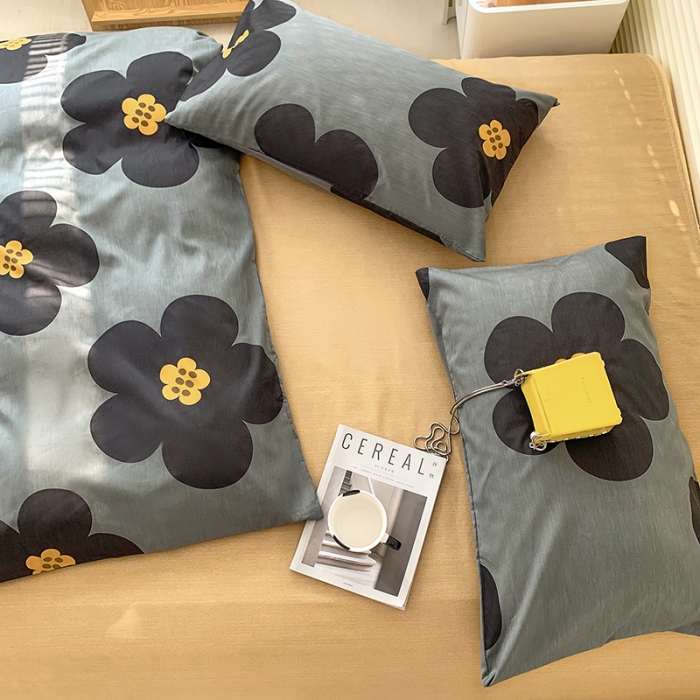 91家纺网 家纺一手货源 找家纺 怡家居 2022春季新款全棉四件套第四批 山茶