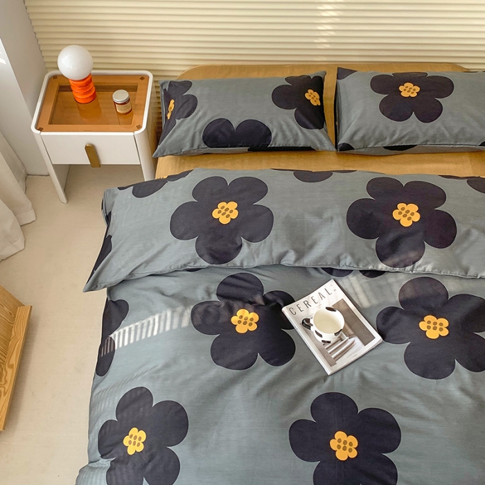 91家纺网 家纺一手货源 找家纺 怡家居 2022春季新款全棉四件套第四批 山茶