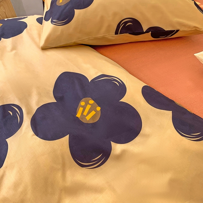 91家纺网 家纺一手货源 找家纺 怡家居 2022春季新款全棉四件套第四批 夏花