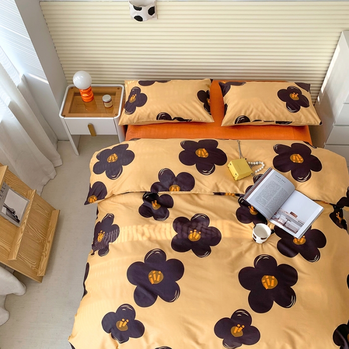 91家纺网 家纺一手货源 找家纺 怡家居 2022春季新款全棉四件套第四批 夏花