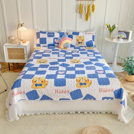 91家纺网 家纺一手货源 找家纺 星尚 2022新款全棉夹棉床盖仙女系四件套 虎虎生威