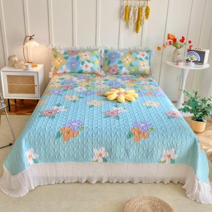 91家纺网 家纺一手货源 找家纺 总 星尚 2022新款全棉夹棉床盖仙女系四件套