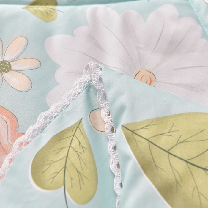 91家纺网 家纺一手货源 找家纺 总富威堡2023棉花夏被小清新印花水洗棉夏凉被洛卡棉空调被