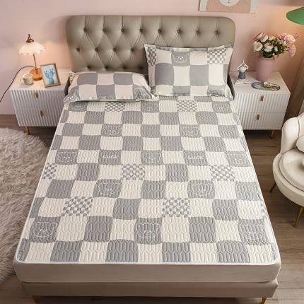 91家纺网 家纺一手货源 找家纺 床笠人家 2021新款全棉夹棉防水床护垫 班尼熊