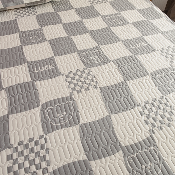 91家纺网 家纺一手货源 找家纺 床笠人家 2021新款全棉夹棉防水床护垫 班尼熊