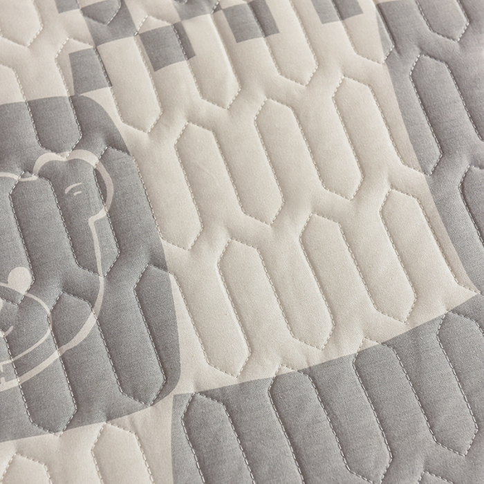 91家纺网 家纺一手货源 找家纺 床笠人家 2021新款全棉夹棉防水床护垫 班尼熊