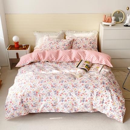 91家纺网 家纺一手货源 找家纺 怡家居 2022春季新款全棉四件套第五批 彩色小兔