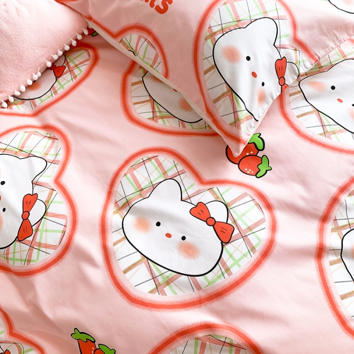 91家纺网 家纺一手货源 找家纺 怡家居 2022春季新款全棉四件套第五批 可爱猫咪