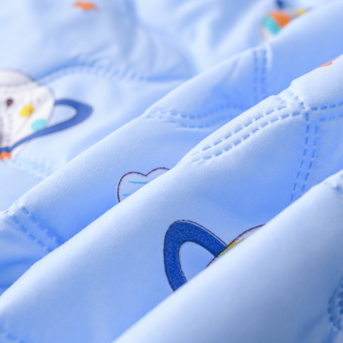 91家纺网 家纺一手货源 找家纺 好欣怡家纺 2024新款海藻棉夏被夏凉被 快乐星球