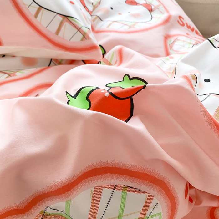 91家纺网 家纺一手货源 找家纺 怡家居 2022春季新款全棉四件套第五批 可爱猫咪