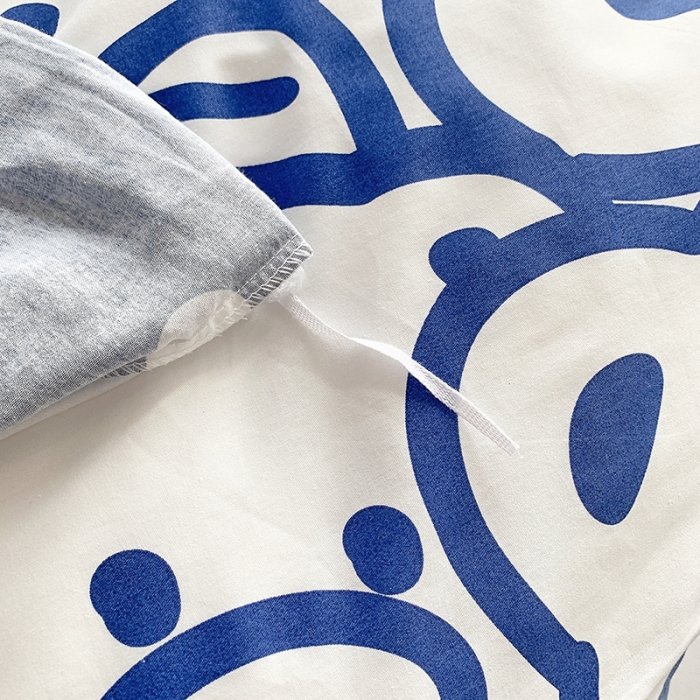 91家纺网 家纺一手货源 找家纺 怡家居 2022春季新款全棉四件套第五批 蓝精灵