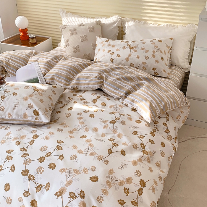 91家纺网 家纺一手货源 找家纺 怡家居 2022春季新款全棉四件套第五批 若溪