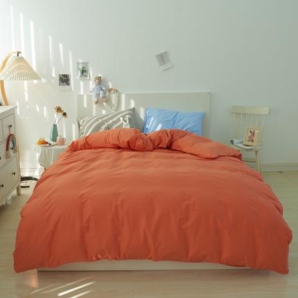 91家纺网 家纺一手货源 找家纺 （总）潮邦 2025春夏纯色混拼全棉四件套